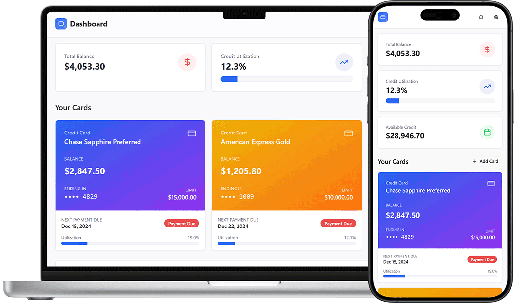 Credit Cards Portal | DrapCode